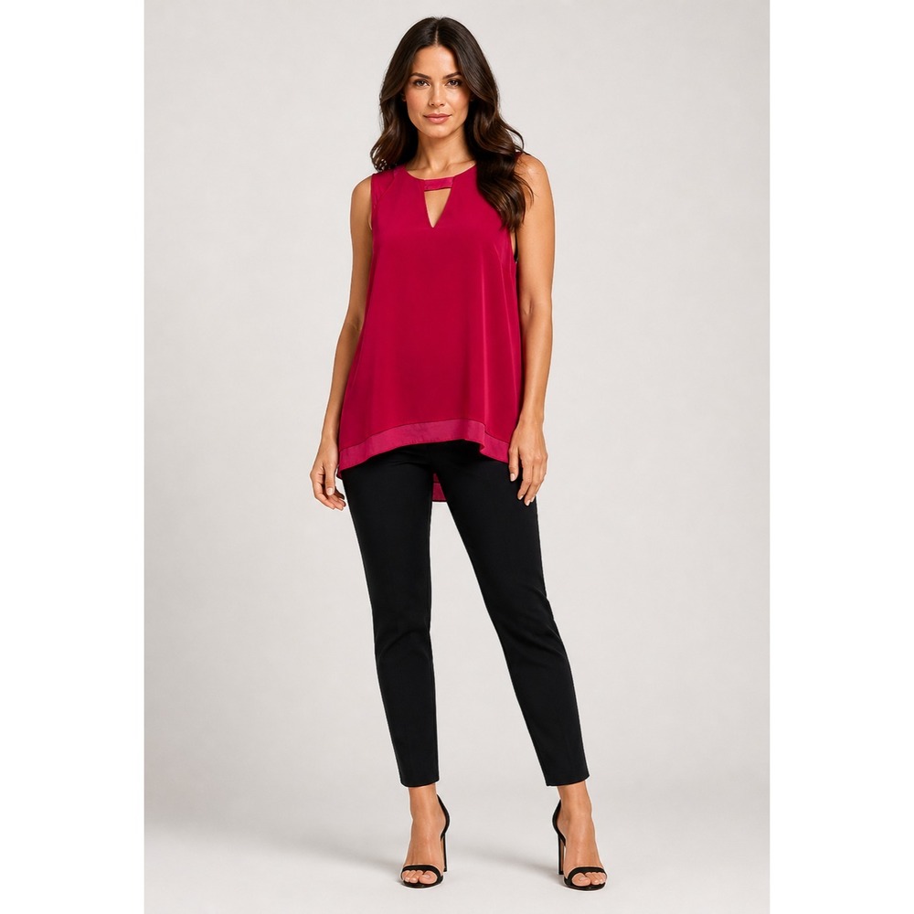 Rag & Bone Top Womens Medium Pink Polyester‎ Silk Hem Lined